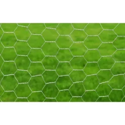 vidaXL Vallas De Jardín-Malla de alambre de acero galvanizado plateada 25x0,5 m