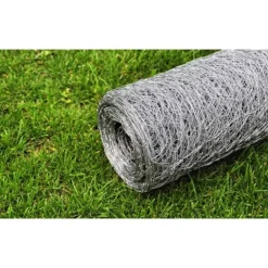 vidaXL Vallas De Jardín-Malla de alambre de acero galvanizado plateada 25x0,5 m