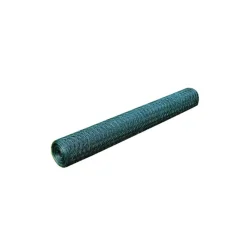 vidaXL Vallas De Jardín-Malla de alambre hexagonal acero oscuro 1x25 m