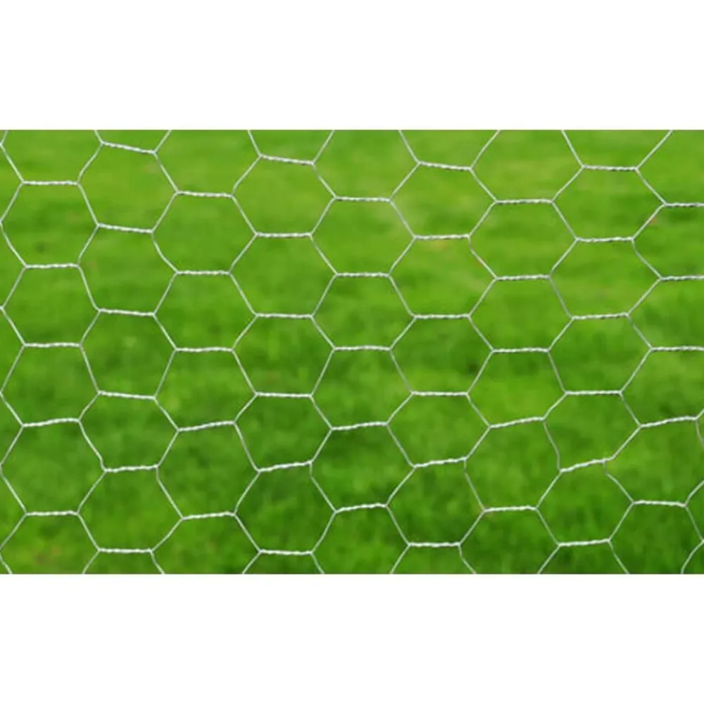 vidaXL Vallas De Jardín-Malla de alambre hexagonal acero galvanizado 1x25 m