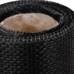 vidaXL Vallas De Jardín-Malla mosquitera de fibra de vidrio negra 100x500 cm