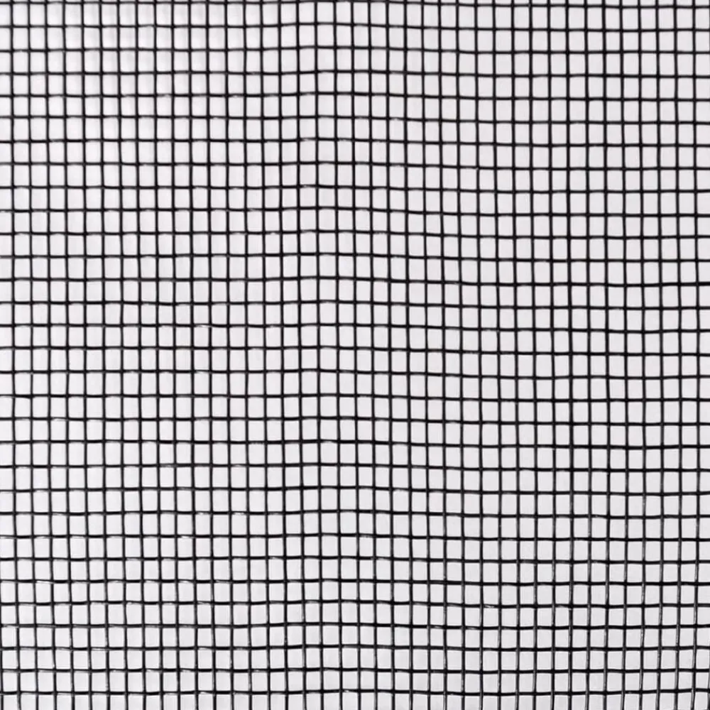 vidaXL Vallas De Jardín-Malla mosquitera de fibra de vidrio negra 100x500 cm