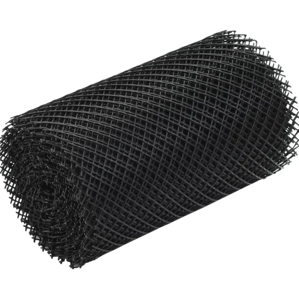 vidaXL Materiales De Construcción-Malla para canalones con clips 4 unidades HDPE 1,08 ㎡