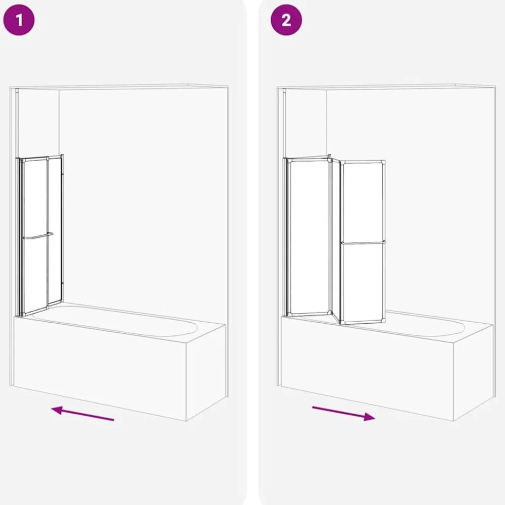 vidaXL Fontanería-Mampara de baño Esmerilado 120 x 70 x 137 cm Aluminio