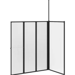 vidaXL Mampara de ducha 120 x 70 x 137 cm Aluminio Best