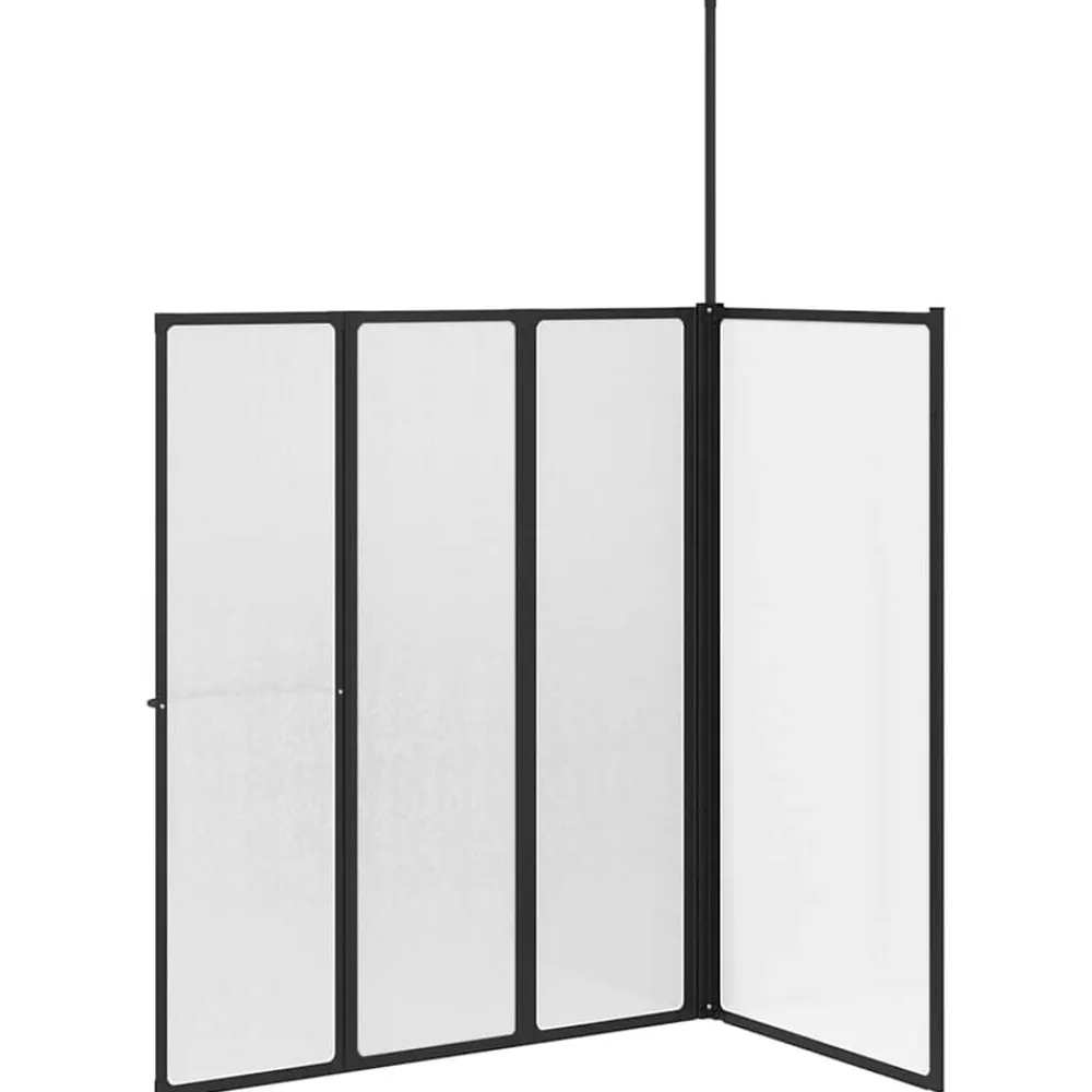 vidaXL Mampara de ducha 120 x 70 x 137 cm Aluminio Best