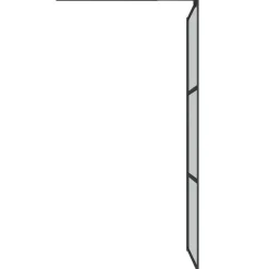 vidaXL Fontanería-Mampara de ducha accesible vidrio ESG oscuro 80x195 cm