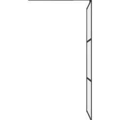 vidaXL Fontanería-Mampara de ducha accesible vidrio ESG esmerilado 80x195cm