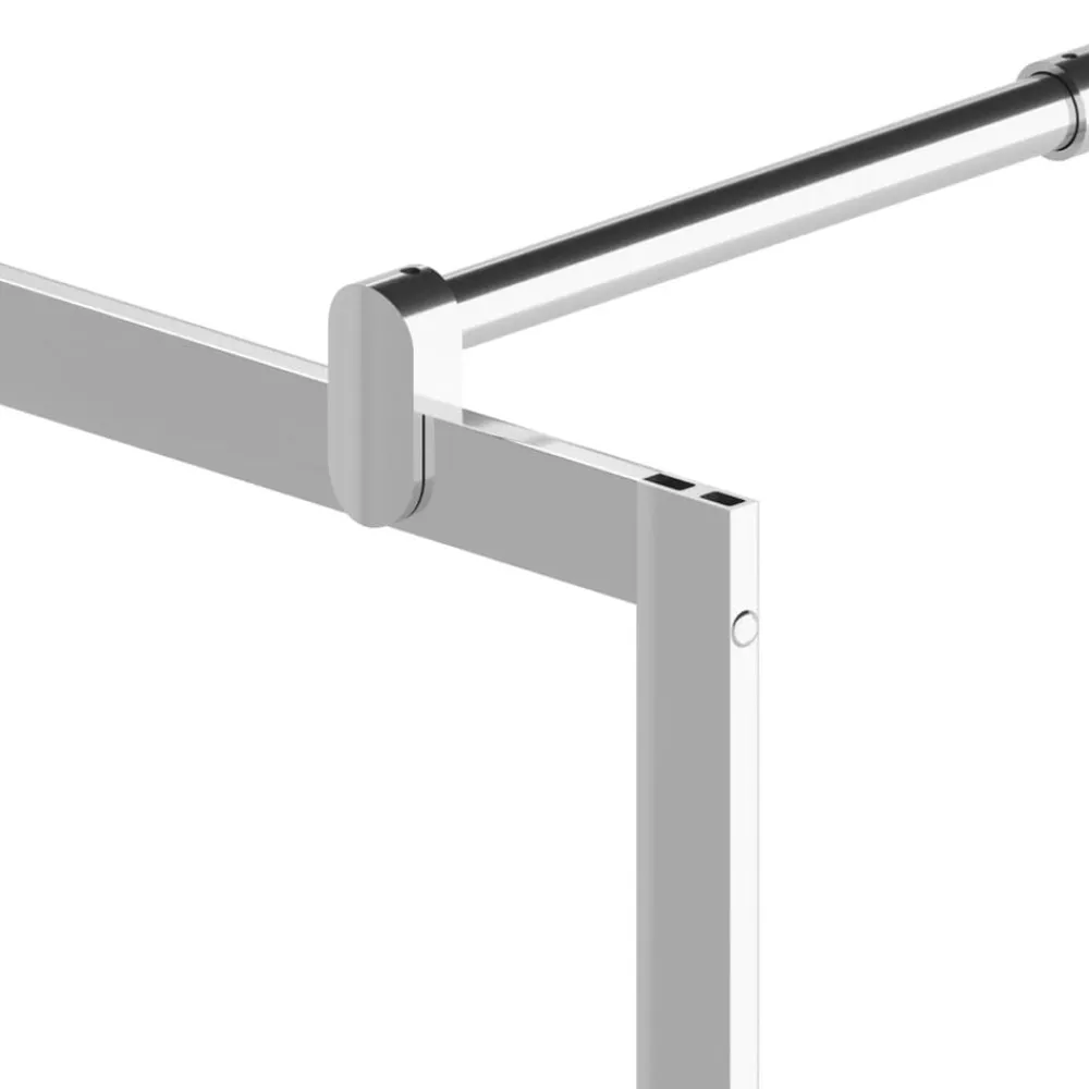 vidaXL Mampara de ducha accesible vidrio ESG diseño piedras 80x195 cm Plateado