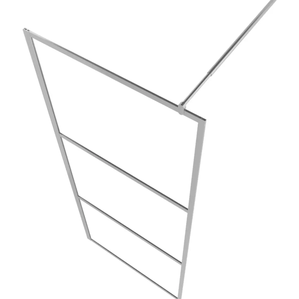 vidaXL Fontanería-Mampara de ducha accesible vidrio ESG claro 80x195 cm