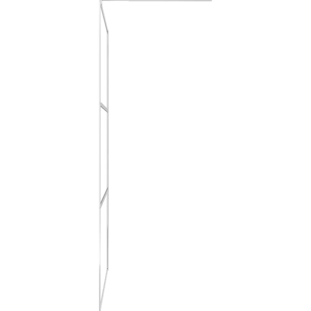 vidaXL Fontanería-Mampara de ducha accesible vidrio ESG claro 80x195 cm