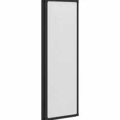 vidaXL Fontanería-Mampara de ducha Negro 120 x 2 x 117 cm Aluminio y PP