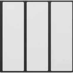 vidaXL Fontanería-Mampara de ducha Negro 120 x 2 x 117 cm Aluminio y PP