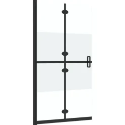 vidaXL Fontanería-Mampara de ducha plegable vidrio ESG medio esmerilado 70x190 cm