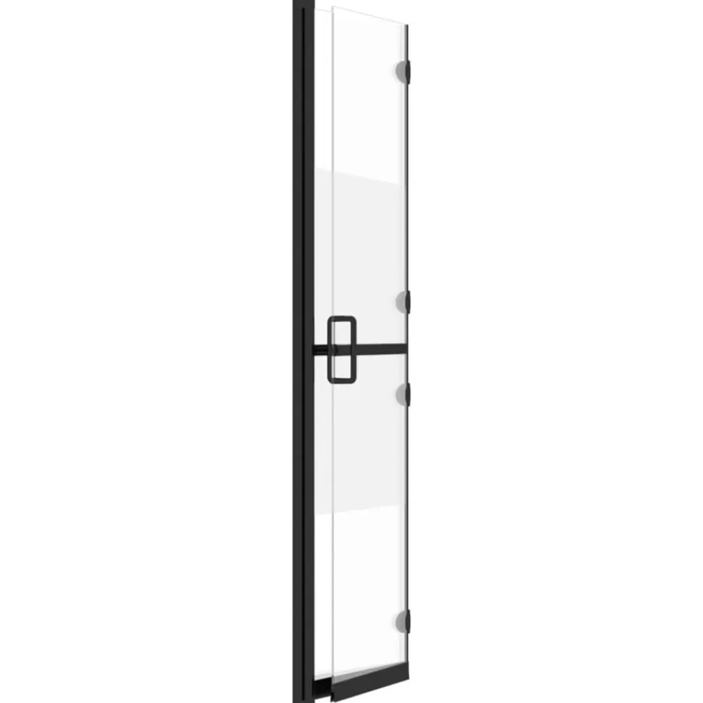 vidaXL Fontanería-Mampara de ducha plegable vidrio ESG medio esmerilado 70x190 cm