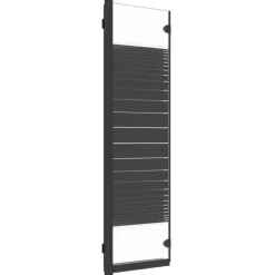 vidaXL Fontanería-Mampara de ducha plegable de 3 paneles ESG negro 130x130 cm