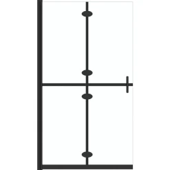 vidaXL Fontanería-Mampara de ducha plegable vidrio ESG transparente 70x190 cm