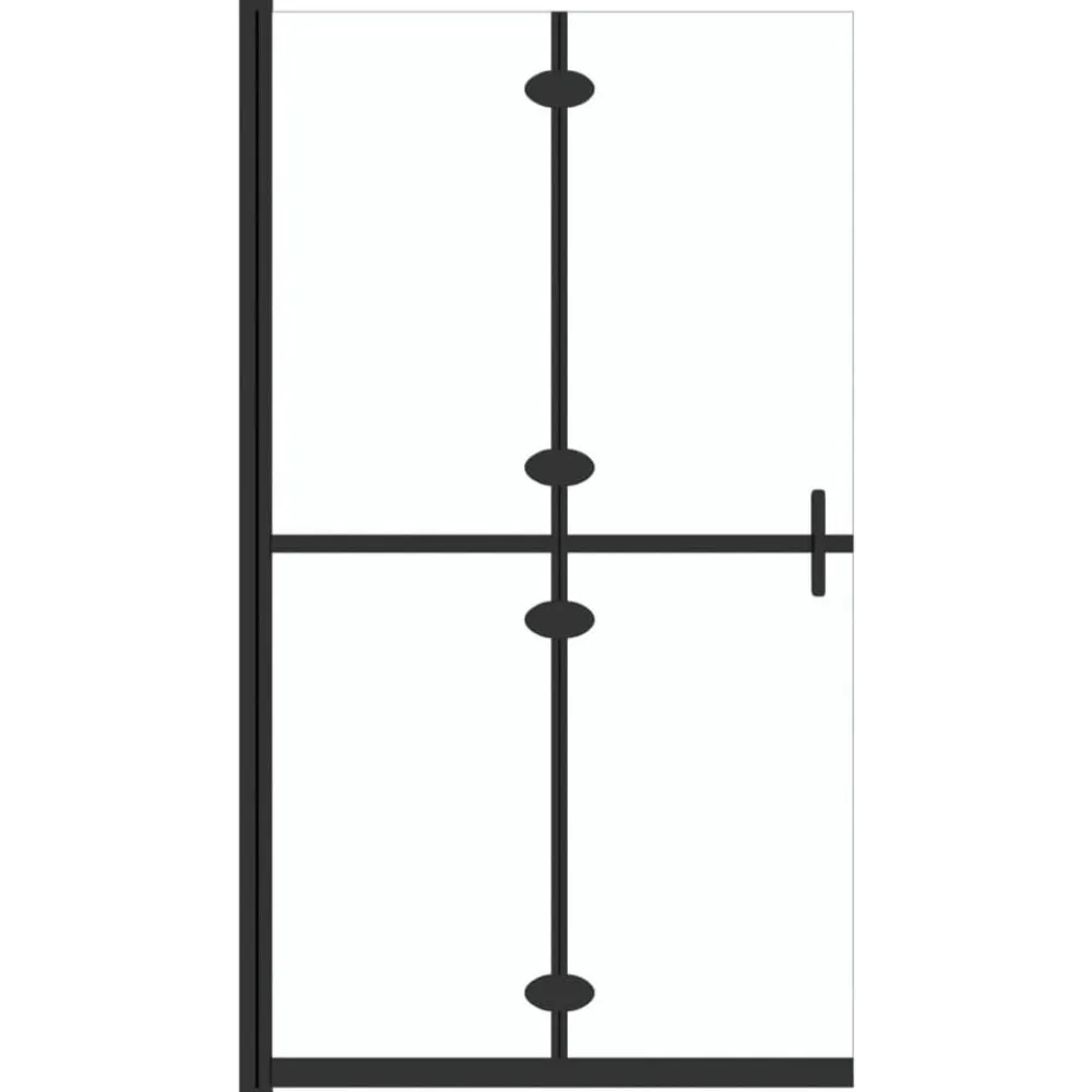 vidaXL Fontanería-Mampara de ducha plegable vidrio ESG transparente 70x190 cm