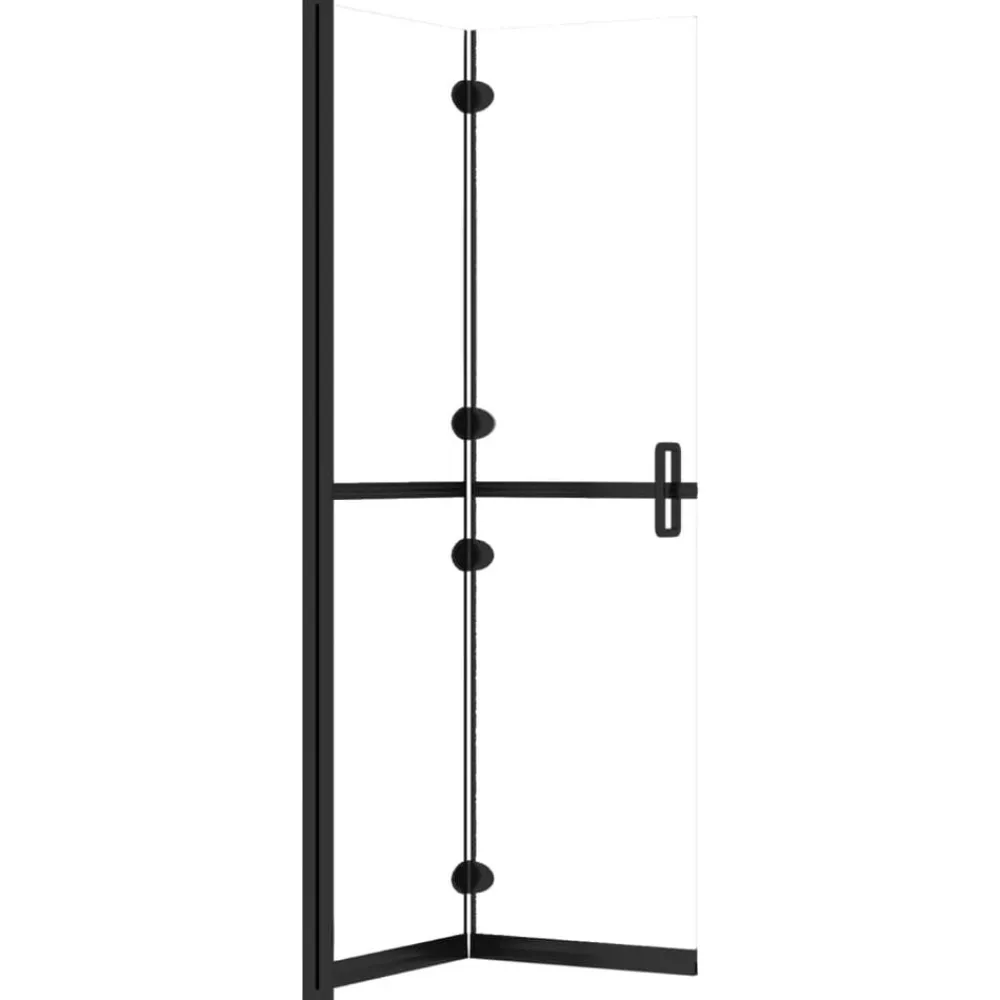 vidaXL Fontanería-Mampara de ducha plegable vidrio ESG transparente 70x190 cm