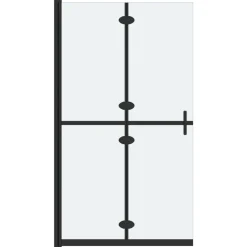 vidaXL Fontanería-Mampara de ducha plegable vidrio ESG esmerilado 70x190 cm