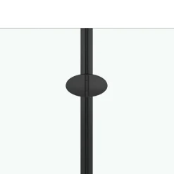 vidaXL Fontanería-Mampara de ducha plegable 2 paneles ESG negro 95x140 cm
