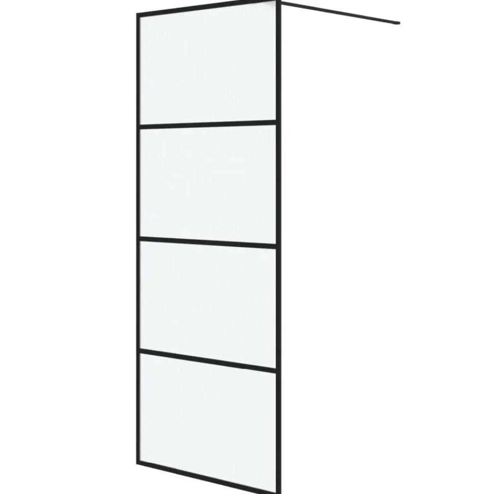 vidaXL Fontanería-Mampara de ducha vidrio ESG esmerilado 80x195 cm