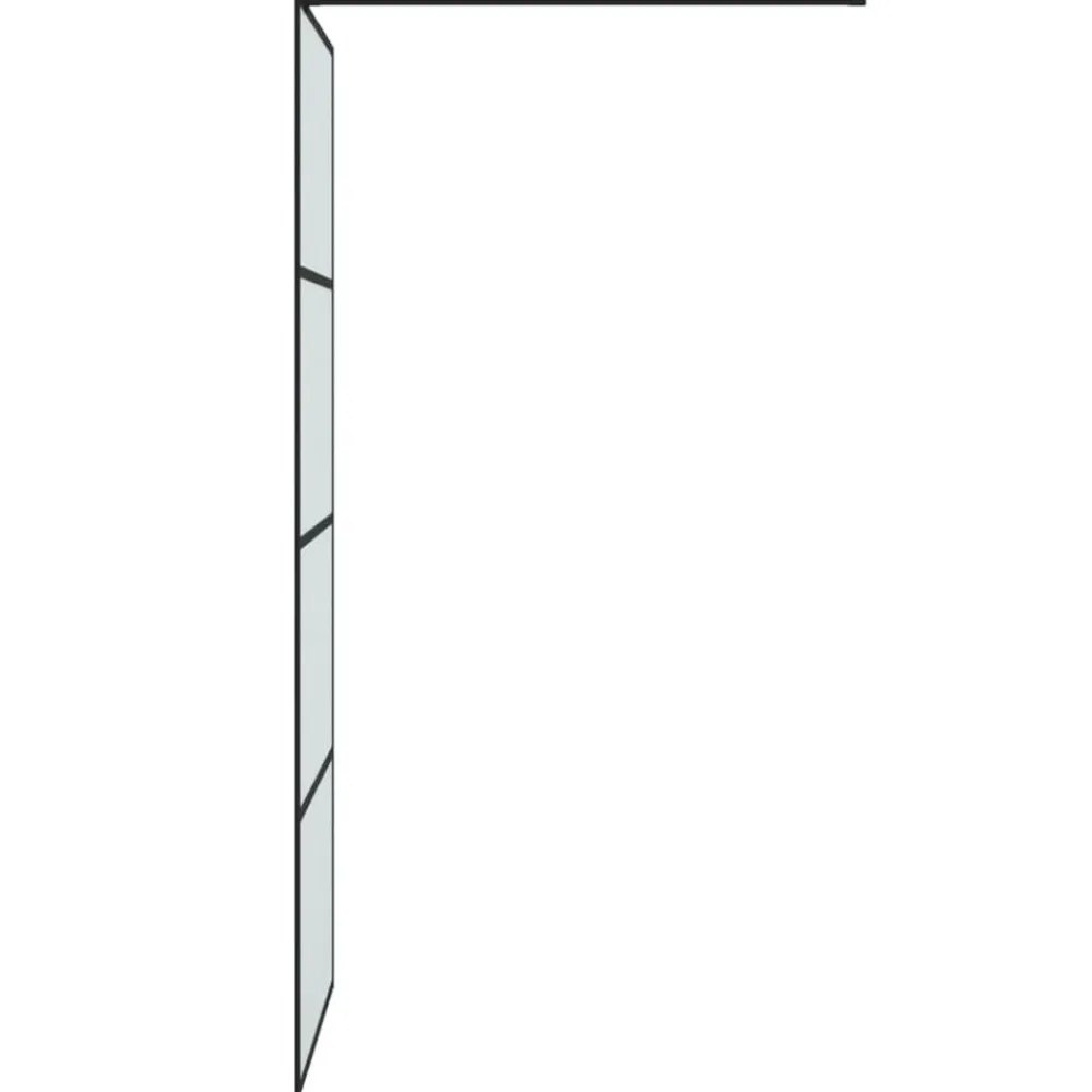 vidaXL Fontanería-Mampara de ducha vidrio ESG esmerilado 80x195 cm