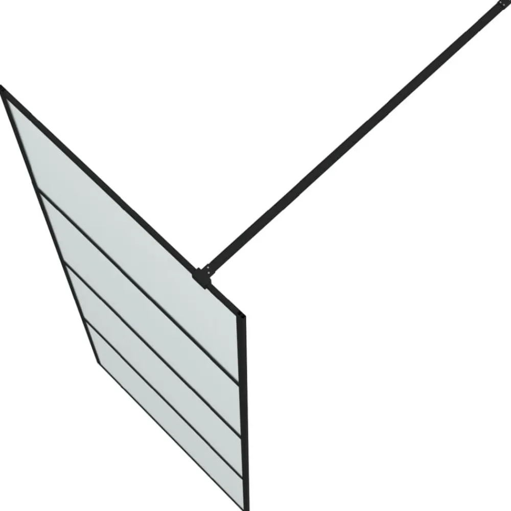 vidaXL Fontanería-Mampara de ducha vidrio ESG esmerilado 80x195 cm