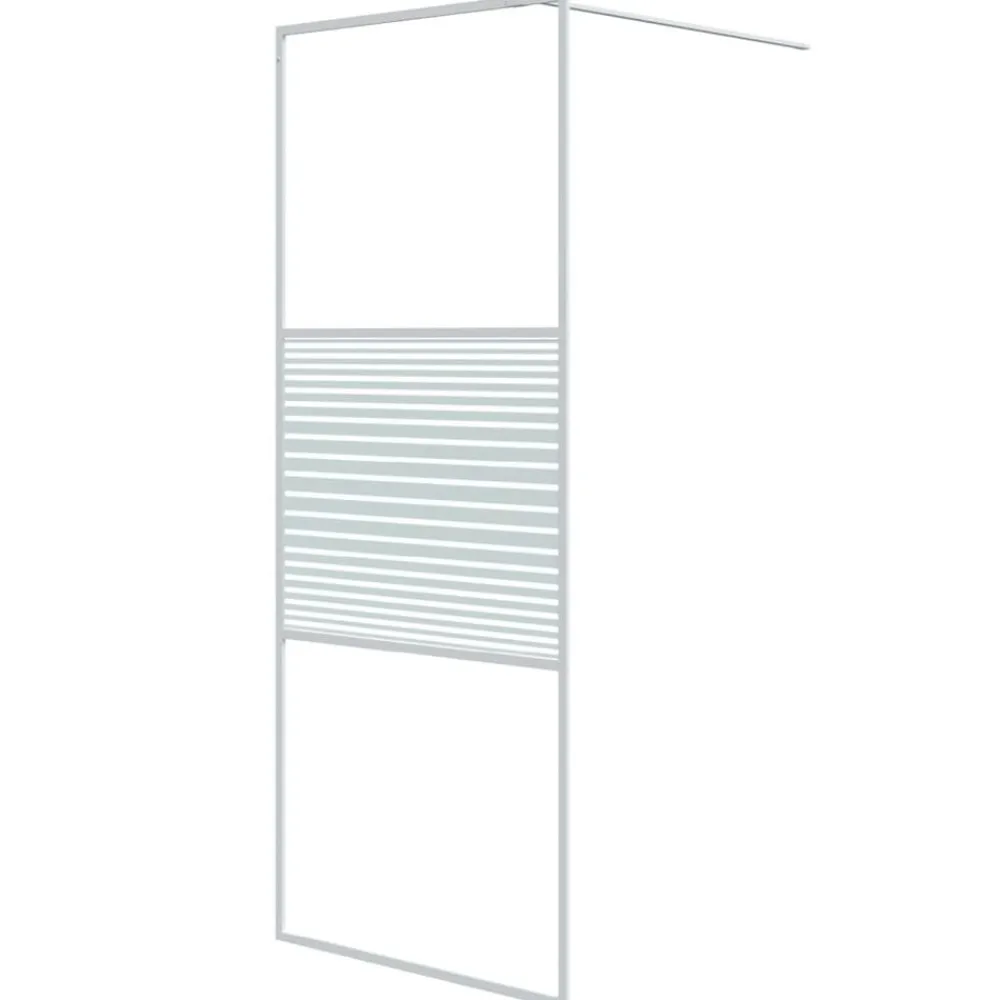 vidaXL Fontanería-Mampara de ducha vidrio ESG transparente 80x195 cm