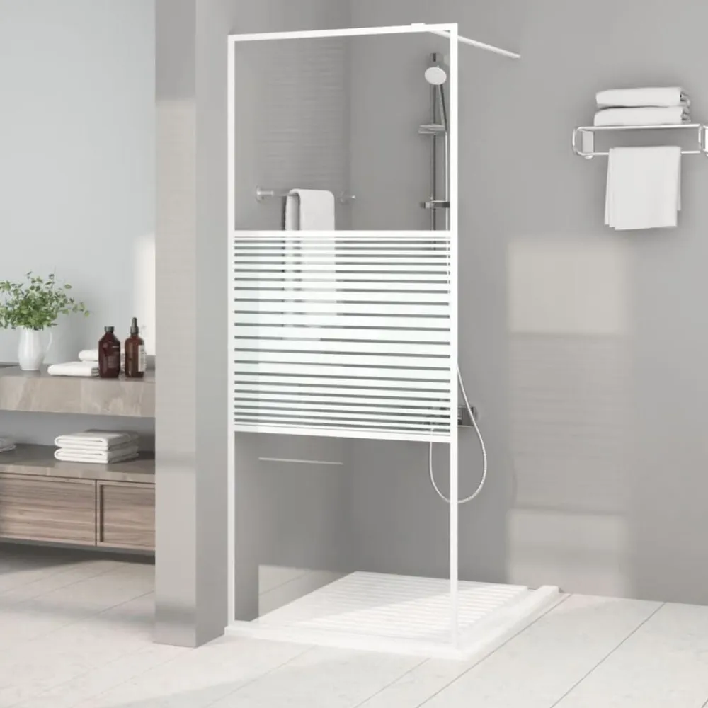 vidaXL Fontanería-Mampara de ducha vidrio ESG transparente 80x195 cm
