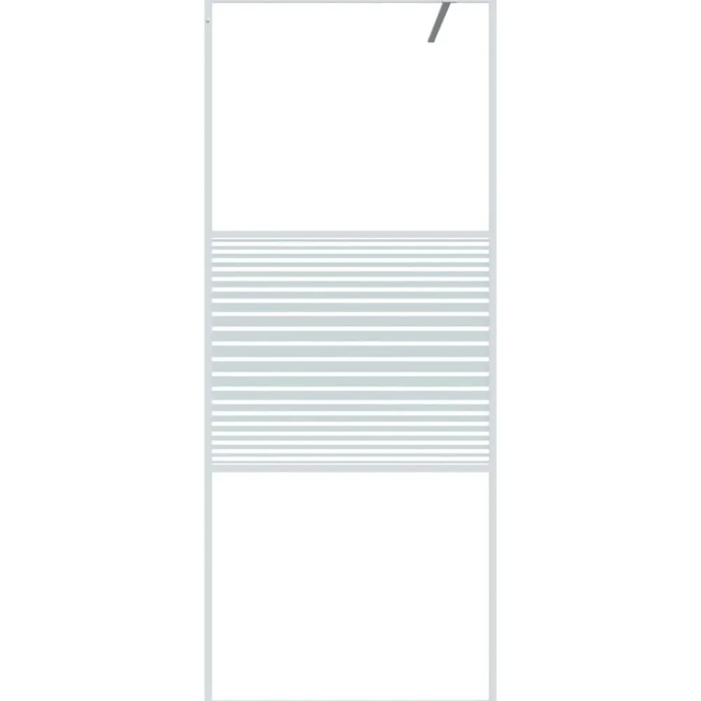 vidaXL Fontanería-Mampara de ducha vidrio ESG transparente 80x195 cm