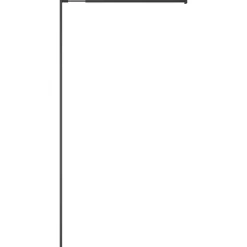 vidaXL Mampara de ducha vidrio templado 80x195 cm Transparente Outlet