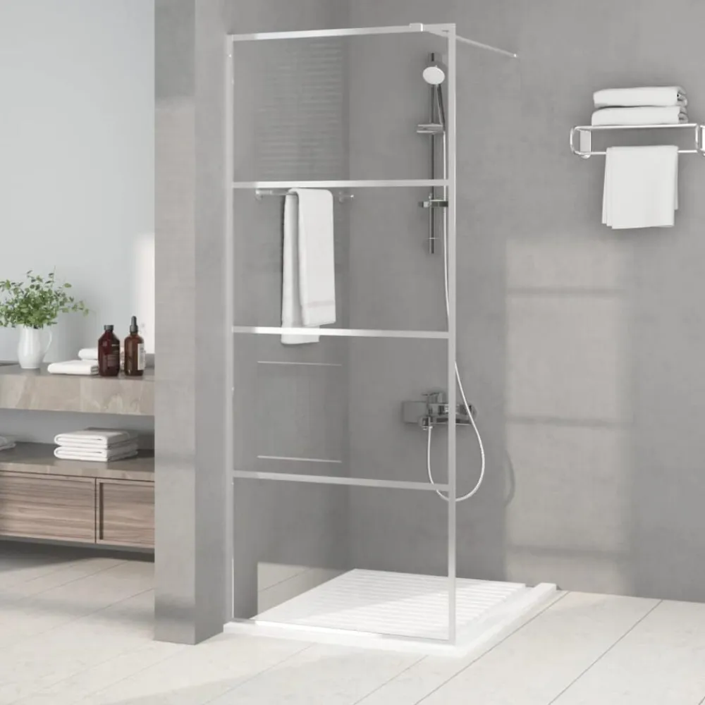 vidaXL Fontanería-Mampara de ducha vidrio ESG transparente 80x195 cm