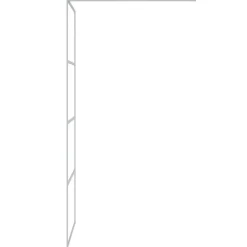 vidaXL Fontanería-Mampara de ducha vidrio ESG transparente 80x195 cm