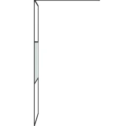vidaXL Fontanería-Mampara de ducha vidrio ESG semiesmerilado 80x195 cm