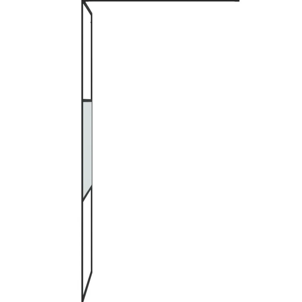 vidaXL Fontanería-Mampara de ducha vidrio ESG semiesmerilado 80x195 cm