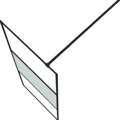 vidaXL Fontanería-Mampara de ducha vidrio ESG semiesmerilado 80x195 cm