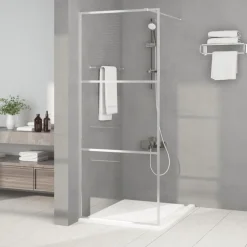vidaXL Fontanería-Mampara de ducha vidrio ESG transparente 80x195 cm