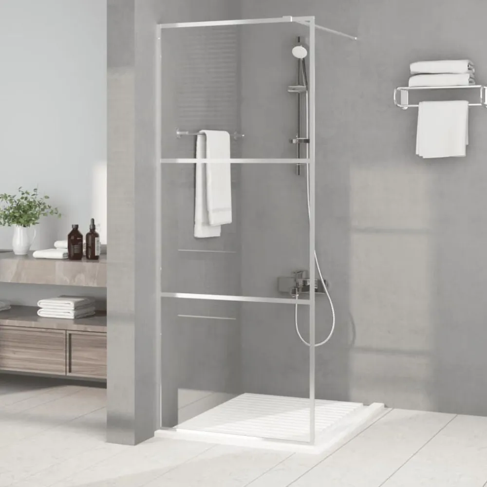 vidaXL Fontanería-Mampara de ducha vidrio ESG transparente 80x195 cm