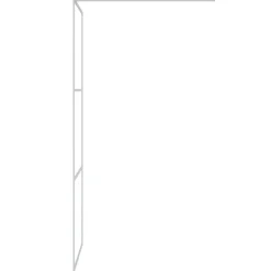 vidaXL Fontanería-Mampara de ducha vidrio ESG transparente 80x195 cm