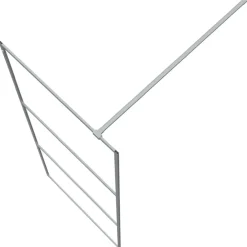 vidaXL Fontanería-Mampara de ducha vidrio ESG transparente 80x195 cm