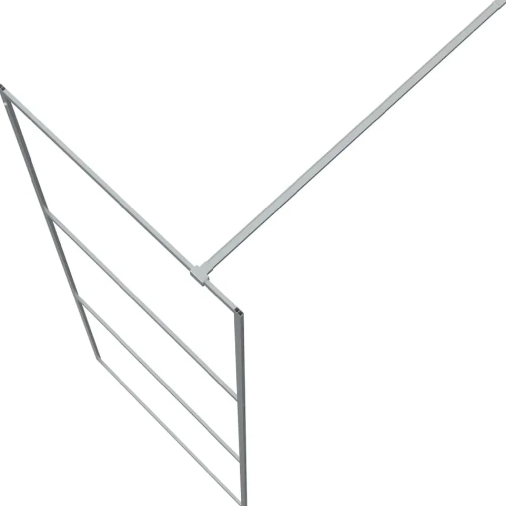 vidaXL Fontanería-Mampara de ducha vidrio ESG transparente 80x195 cm