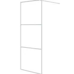 vidaXL Mampara de ducha vidrio ESG transparente 80x195 cm Blanco Best