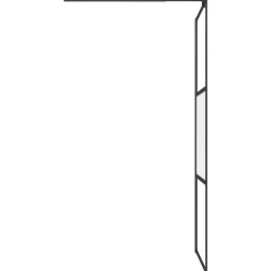 vidaXL Fontanería-Mampara de ducha vidrio ESG semiesmerilado 80x195 cm