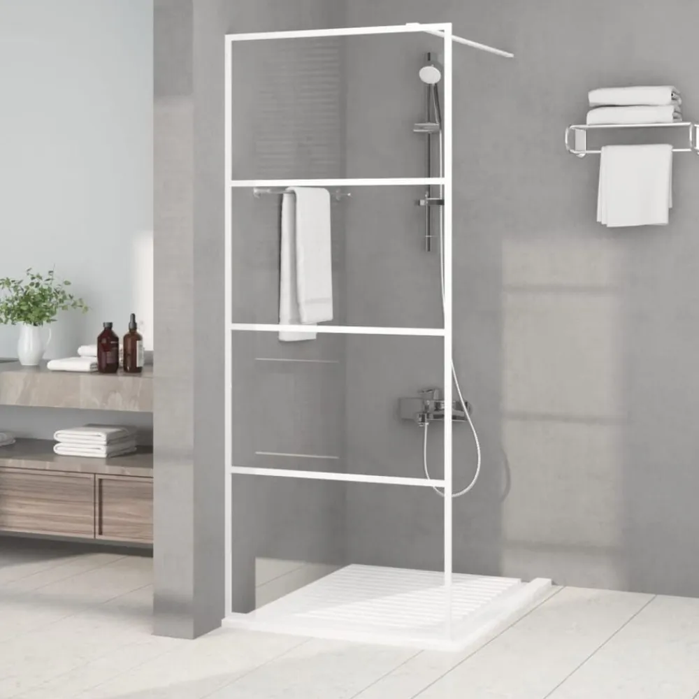 vidaXL Fontanería-Mampara de ducha vidrio ESG transparente 80x195 cm