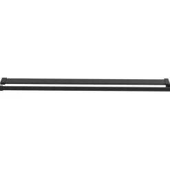vidaXL Fontanería-Mampara ducha con estante vidrio ESG y aluminio negro 118x190cm