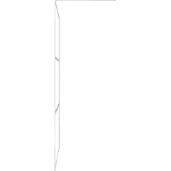 vidaXL Fontanería-Mampara ducha con estante vidrio ESG y aluminio cromo 80x195 cm