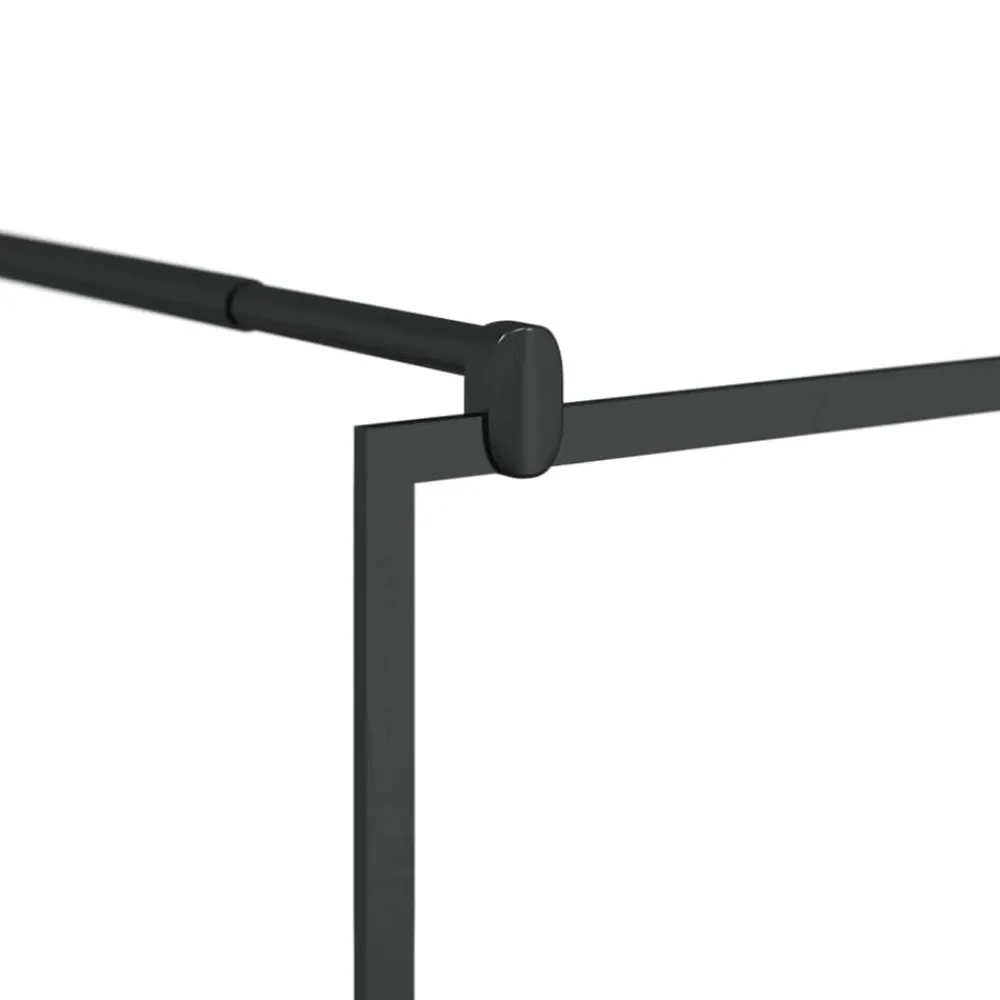 vidaXL Fontanería-Mampara ducha con estante vidrio ESG y aluminio 80x195 cm