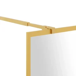 vidaXL Mampara puerta de ducha vidrio transparente ESG 80x195cm Dorado Hot