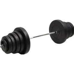 vidaXL Fitness Y Musculación-Mancuerna con discos 90 kg